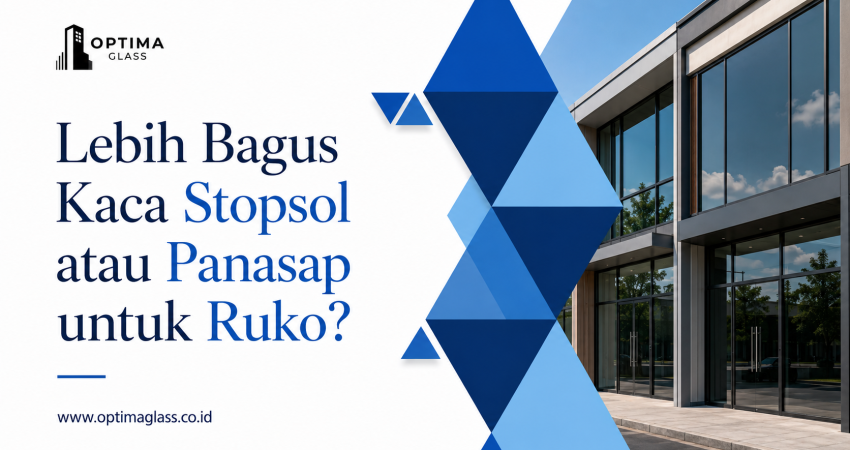 Lebih Bagus Kaca Stopsol atau Panasap untuk Ruko?