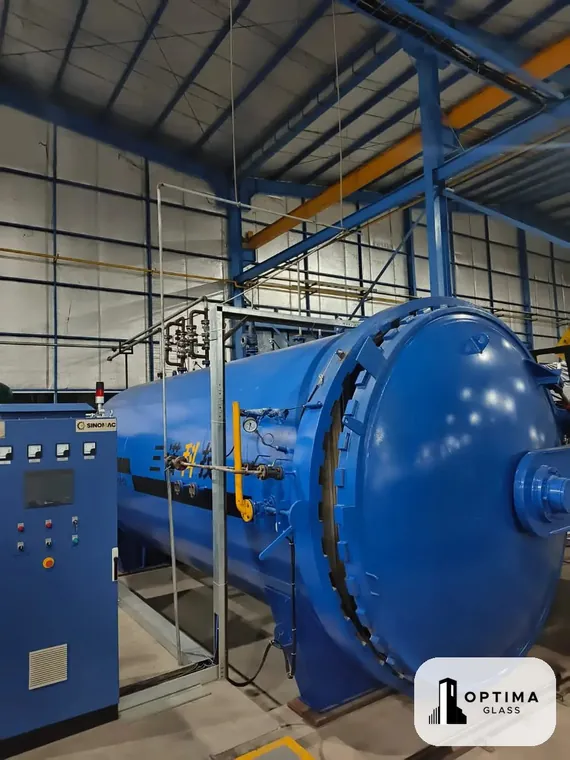 Mesin autoclave kaca laminated Optima Glass