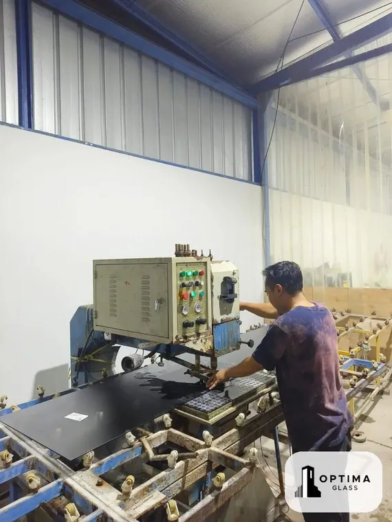Mesin drilling boring kaca